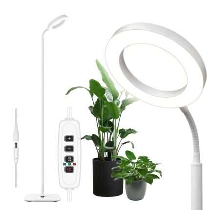 Lumenleaf 20W Angel Ring Grow Light, USB Timer Stackable Design
