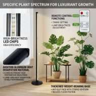 Lumenleaf 36W Dimmable Round Floor Grow Light, Built-In Timer