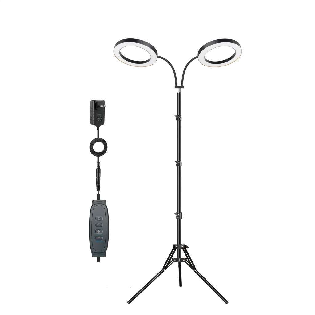 Lumenleaf Angel Ring Tripod Grow Light, Full Spectrum 4-Color (2)