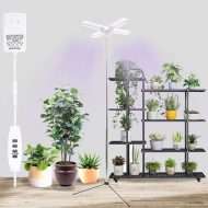 Lumenleaf Dual-Use Stake & Floor Grow Light, Full Spectrum 240-Bead
